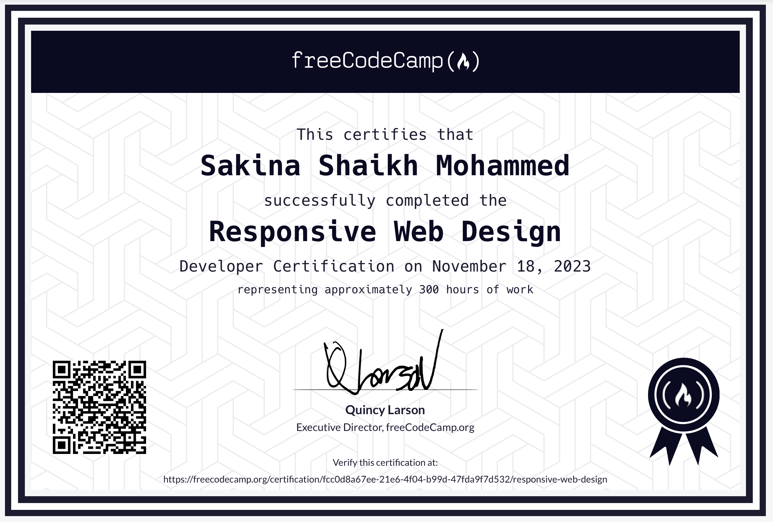 Responsive Web Design Developer Certification